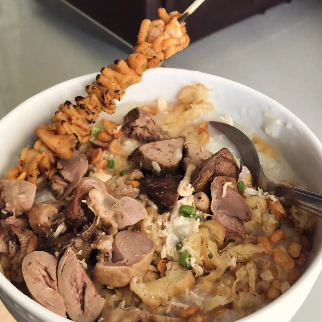 bubur ayam sate usus